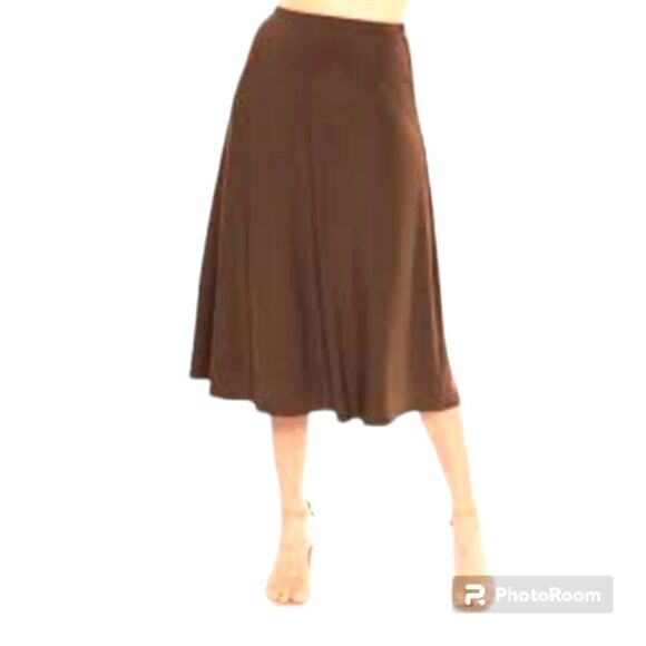 Only Necessities A line mid length skirt with elastic waist - Picture 1 of 7
